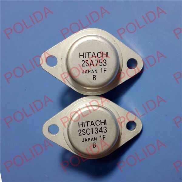 1pairs  Transistor HITACHI TO-3 2SA753/2SC1343 A753/C1343