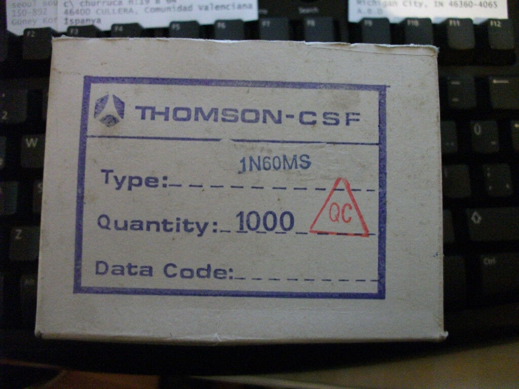 20x NOS 1N60 Germanium Glass Diodes 1K60 THOMSON-CSF FOR HI_END AUDIO !