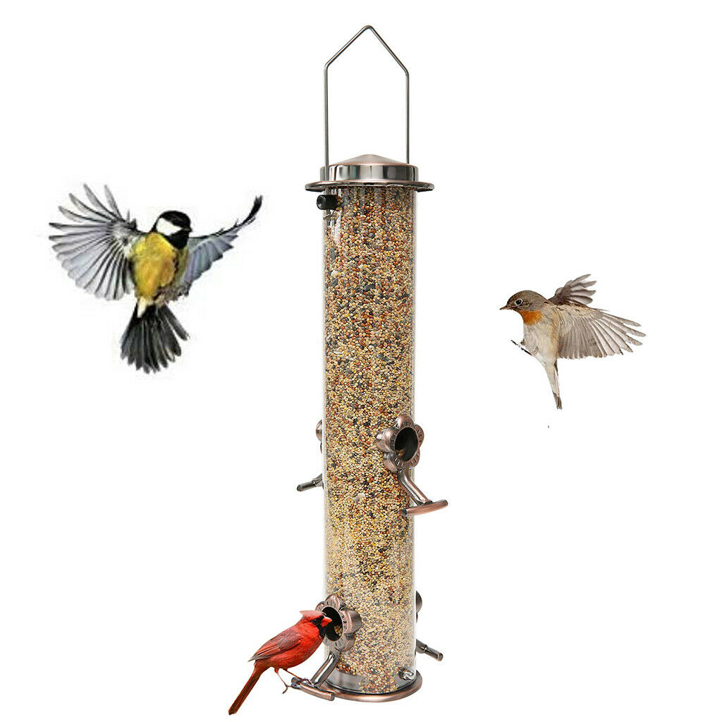 Wild Bird Feeder Nuts Food Dispenser Holder for Outside Yard Garden Hangings
