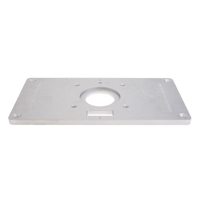 Aluminum Router Table Insert Plate 235 x 120 x 8mm With Ring For Woodworking XC