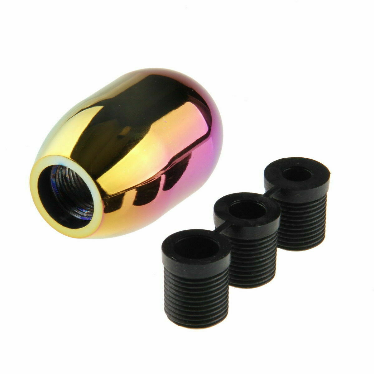 Manual Car Vehicle Gear Shift Knob Shifter Stick Lever Colorful Oval Aluminum