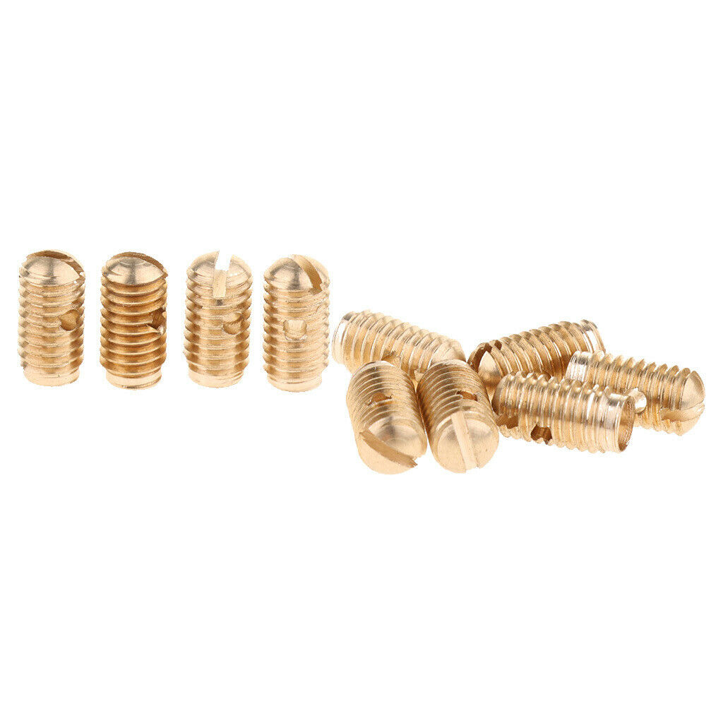 10 Pieces Alto Tenor Soprano Saxophone Sax Adjustment Screw, Replacement Parts