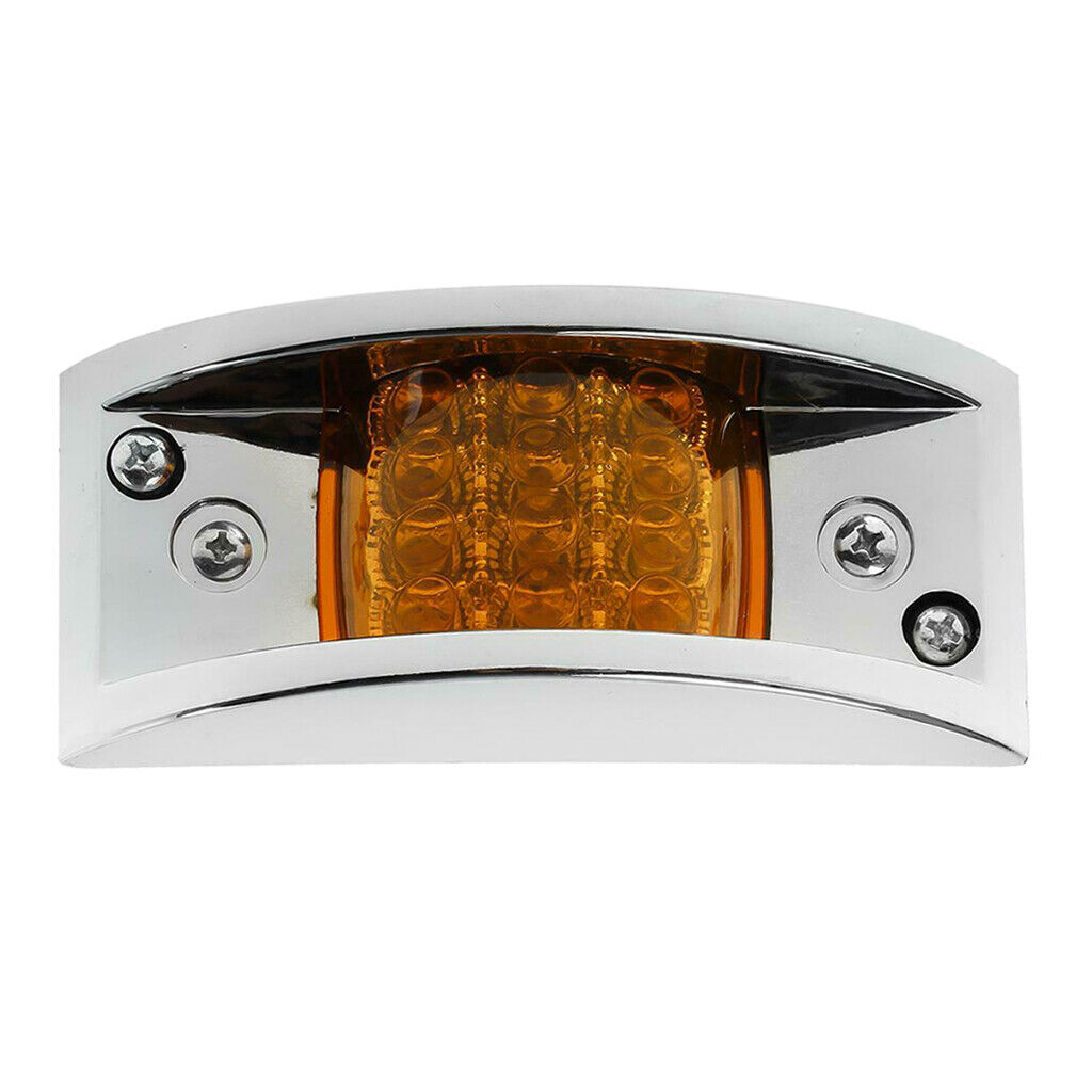 Amber LED Side Marker Fender Light Waterproof 12/24V for Truck Trailer