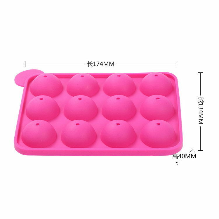 New Silicone Cake Mould Cupcake Mold Lollipop Sticks Baking Tray Stick Tool