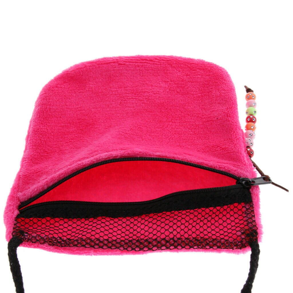 Dwarf & Syrian Hamster / Mice & Gerbils Pouch Durable & Warm Travel Carrier Rose