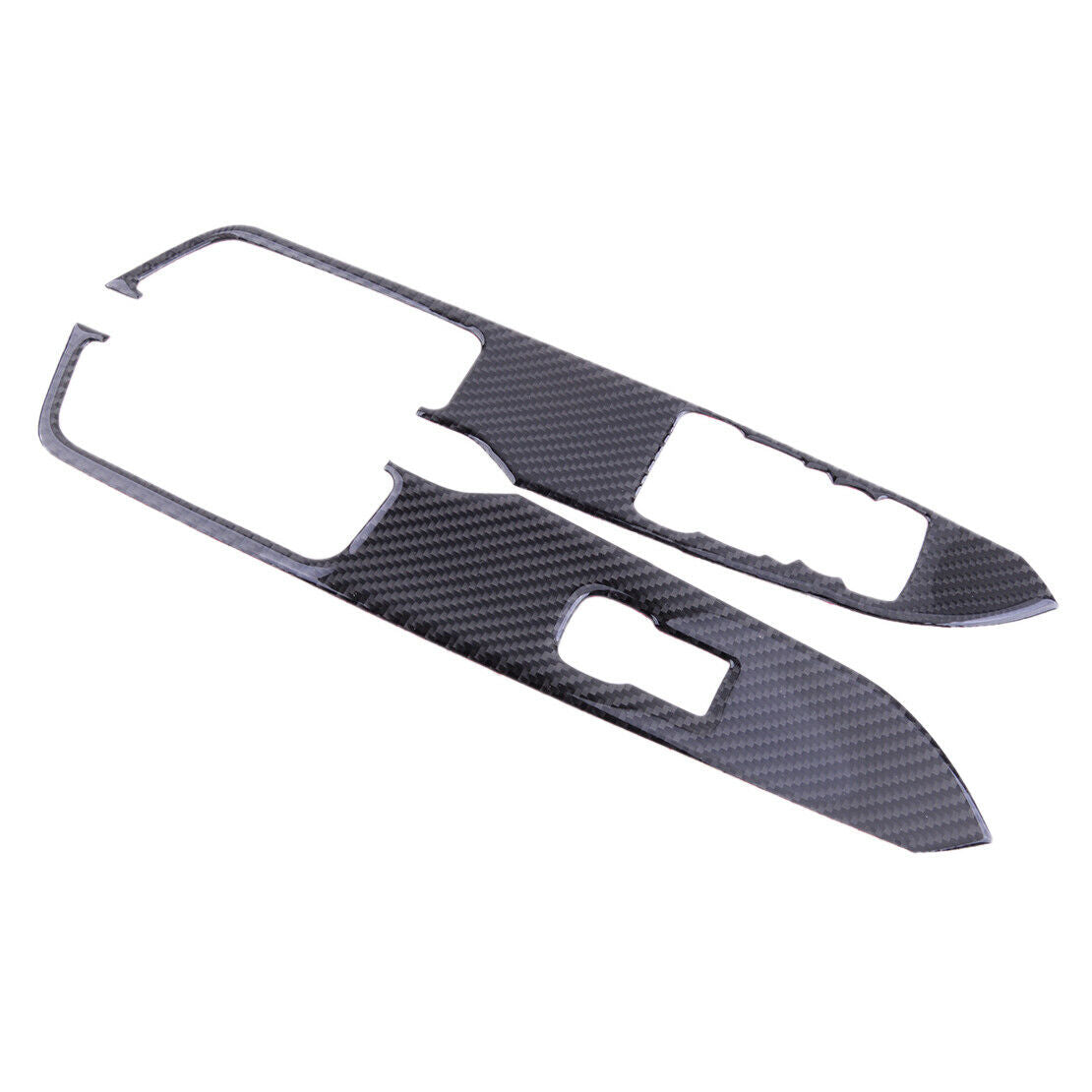 Carbon Fiber Window Switch Panel Cover Trim Fit For Ford Mustang 2015-2020 New
