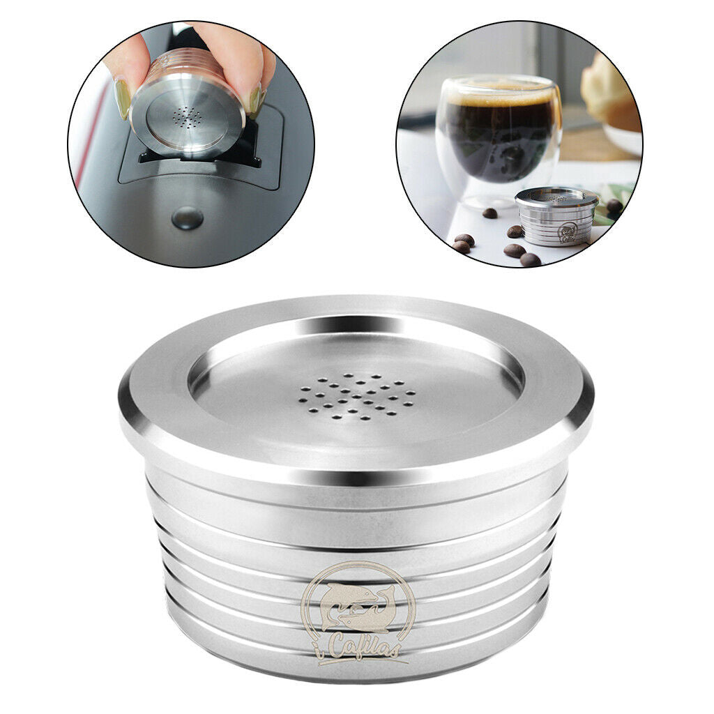 Reusable Stainless Steel Coffee Capsule Filter Set 20ml for Delta Q Easy Use