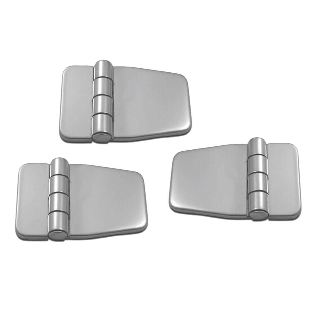 3pcs 304 Marine Grade Stainless Steel Boat Cabin Hatch Door Hinge with Cover