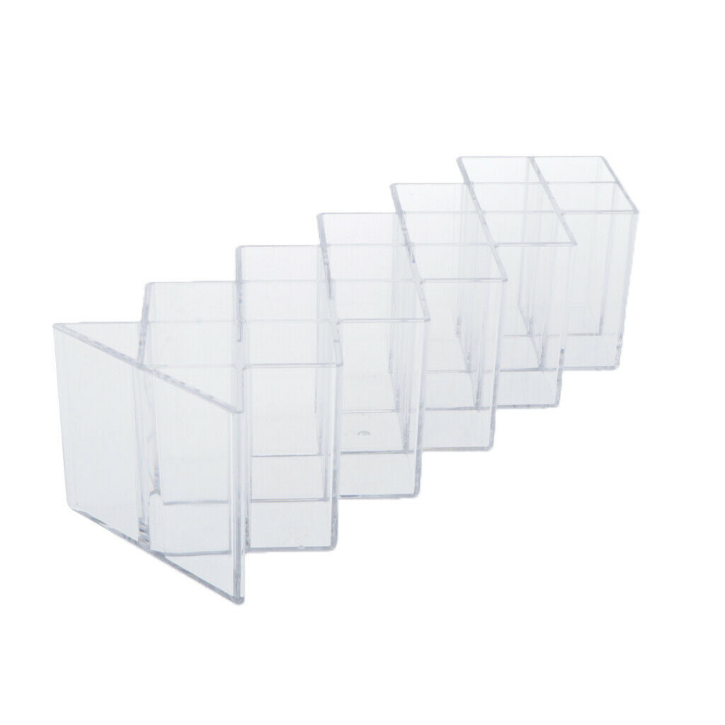 Multi-cell Refillable Cosmetic Display Lipstick Rack Storage Box Organizer