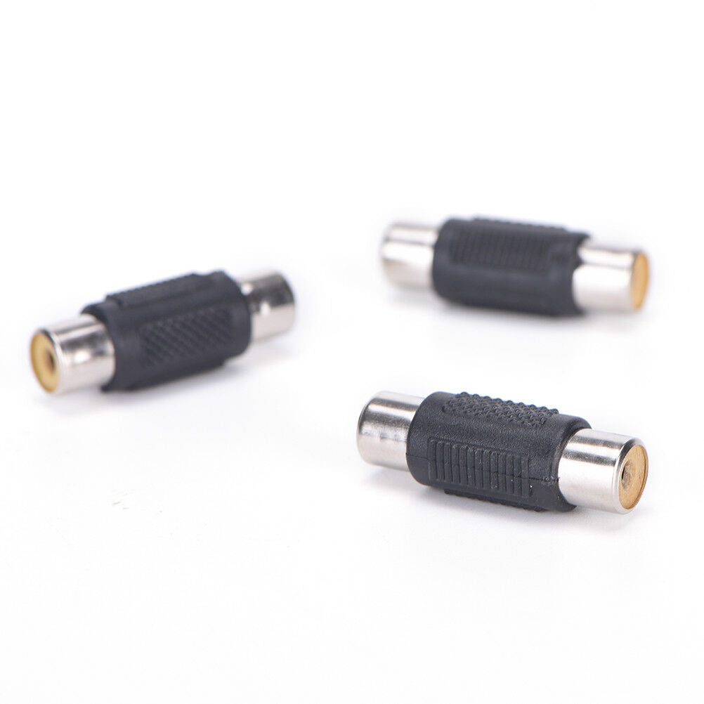 10x RCA Female to Female Coupler Plug Audio Video AV Cable Adaptor RCA Joi.l8