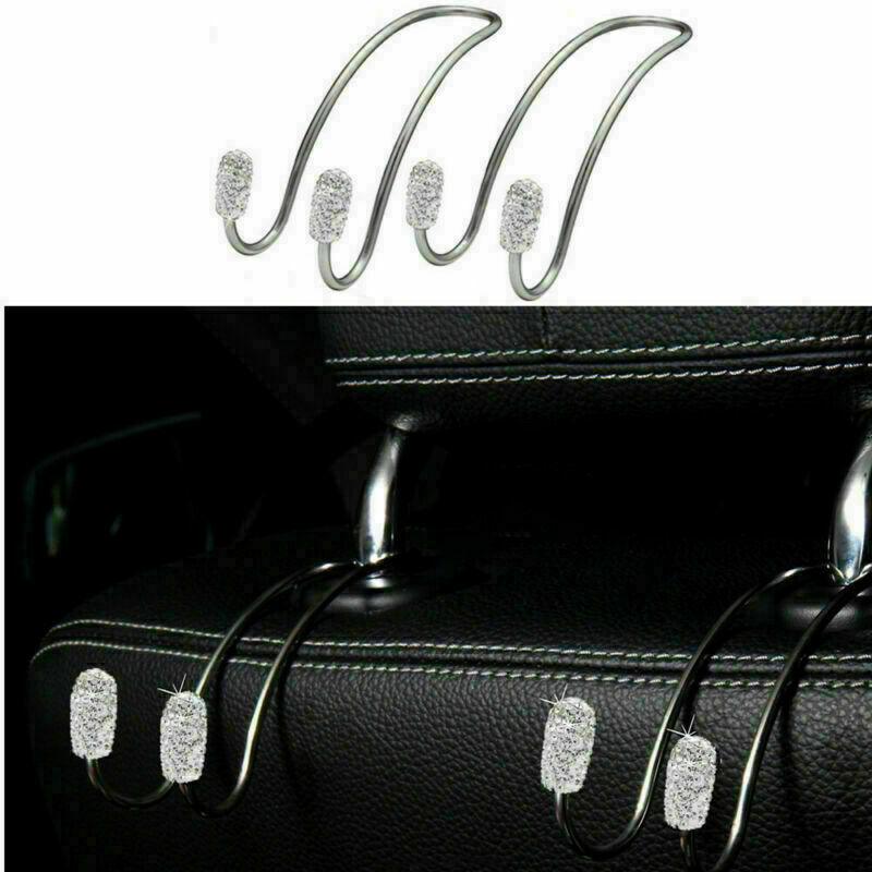 Colorful Car Headrest Hook Vehicle Back Hanging Storage Purse Hanger Bag 2PCS