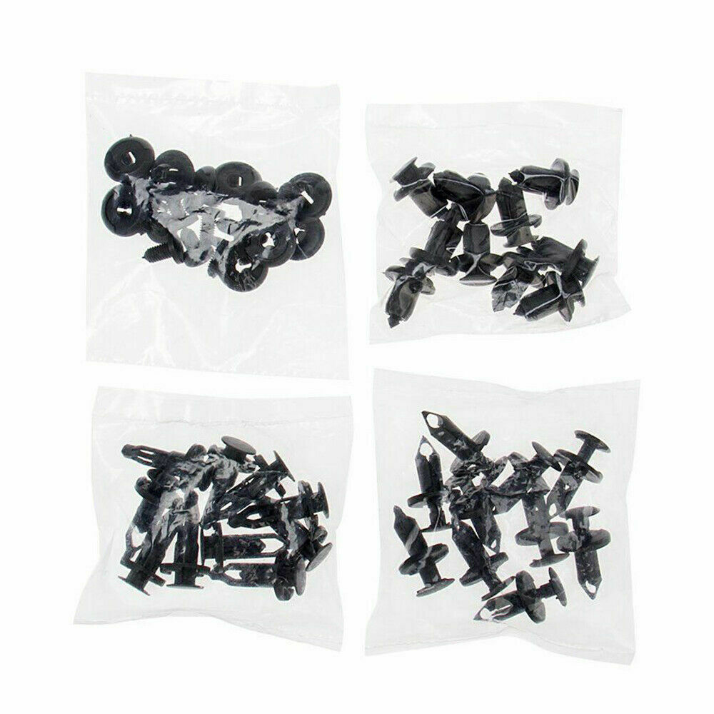 40pcs Car Plastic Trim Clips Fastener Set Push Retainer Door Panel Fender Rivets