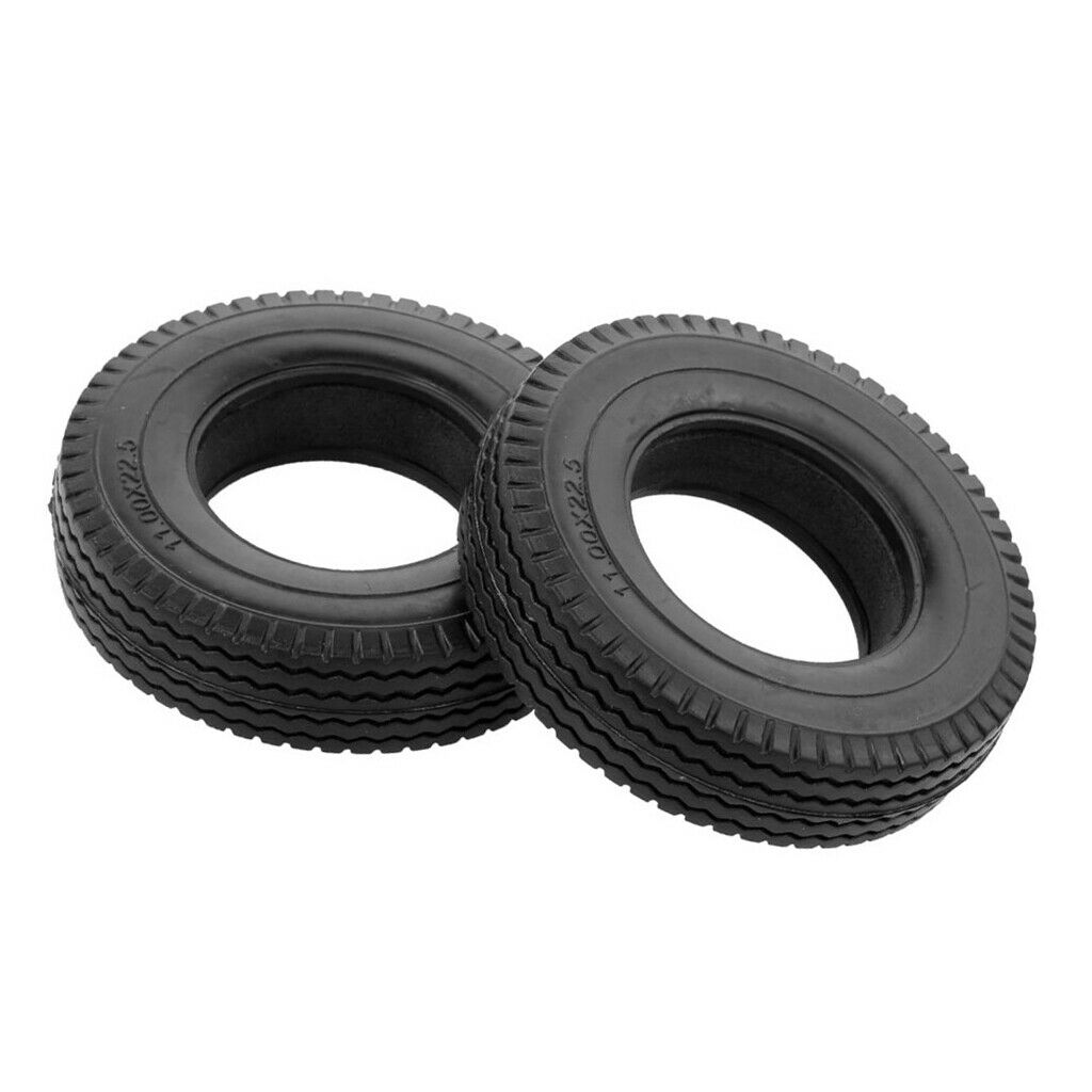 2Pcs RC Spare Parts Tractor Tyres 85mm for 1/14 RC Car Accessory Parts