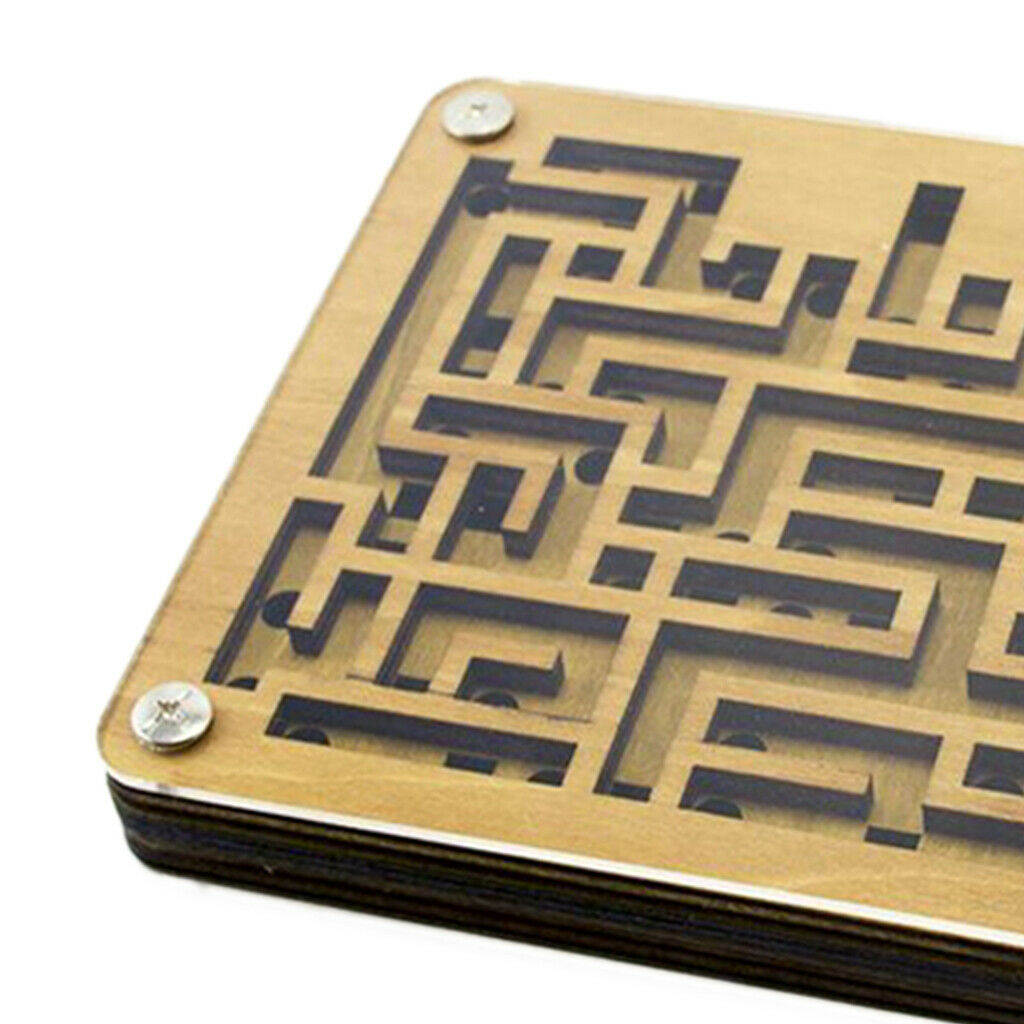 Traditional Table Maze Balance Board Puzzle Game for Kids Adults Gifts 6''