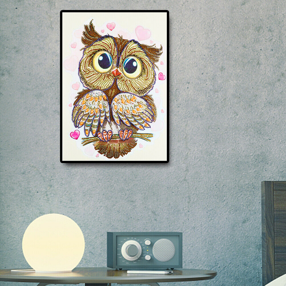 Wall Decor Craft DIY Special Shaped Drill Cute Bird Diamond Painting Mosaic @