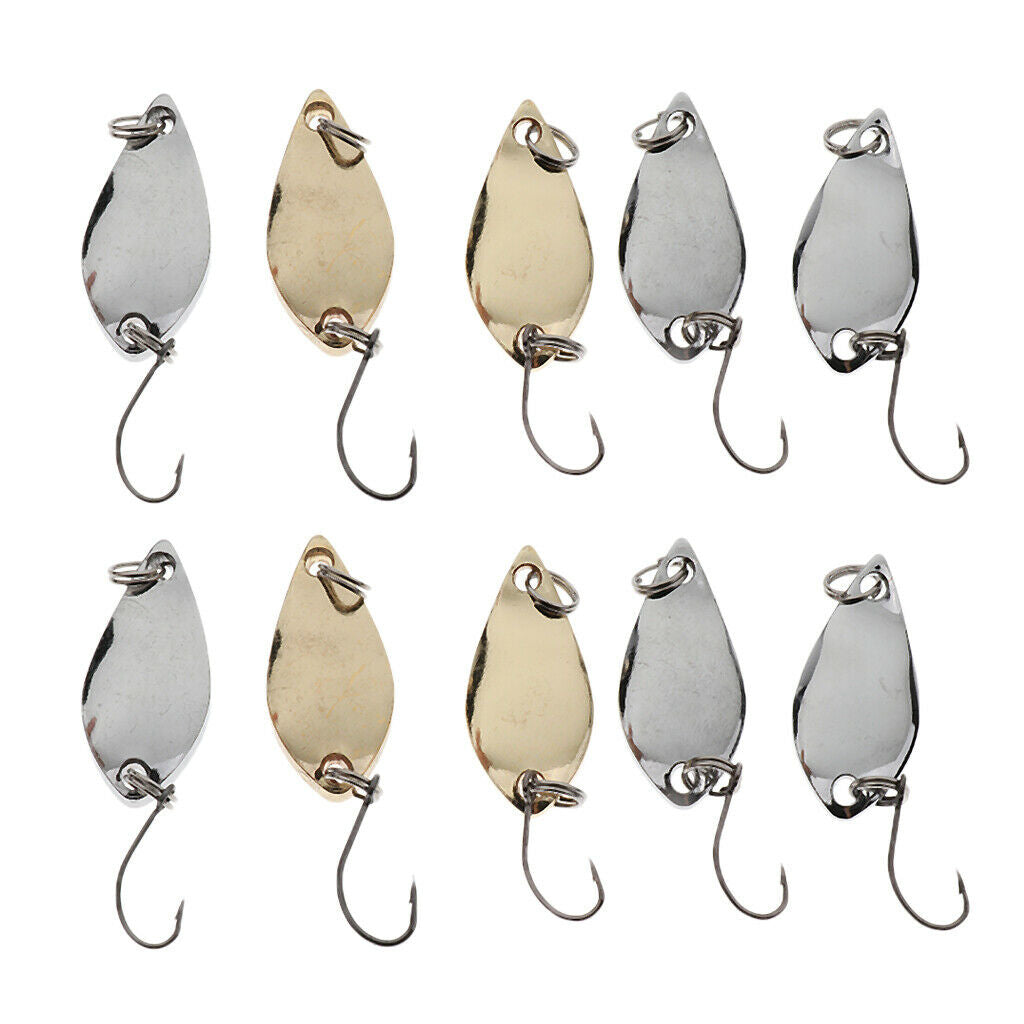 16pcs Assorted Fishing Spoon Lures Metal Hard Baits Sequins 2.5g/3.5g/5g/3g