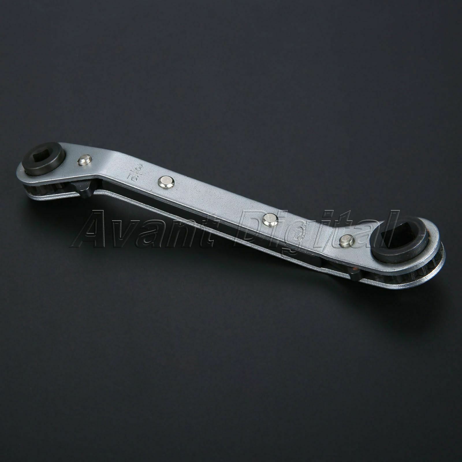 Ratchet Wrench 1/4" 3/8" & 3/16" 5/16" Port Valve HVAC Refrigeration Tool-81212