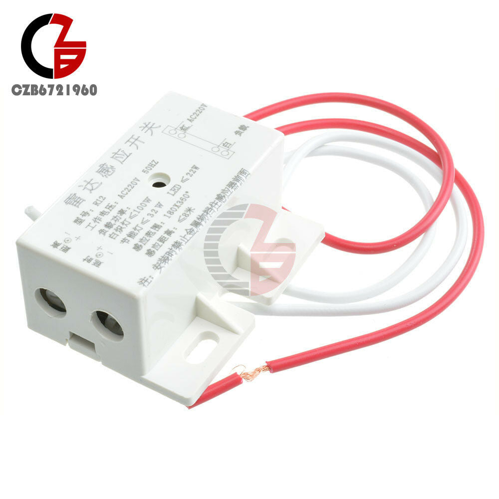 220V Auto Infrared Body Motion Sensor PIR Sensing Switch Microwave Radar Sensor