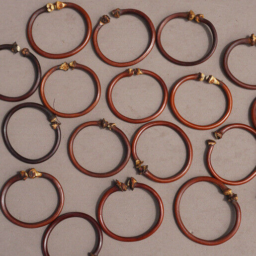 Carefully selected 3pcs100% natural handmade tree root rattan braided bracelet A