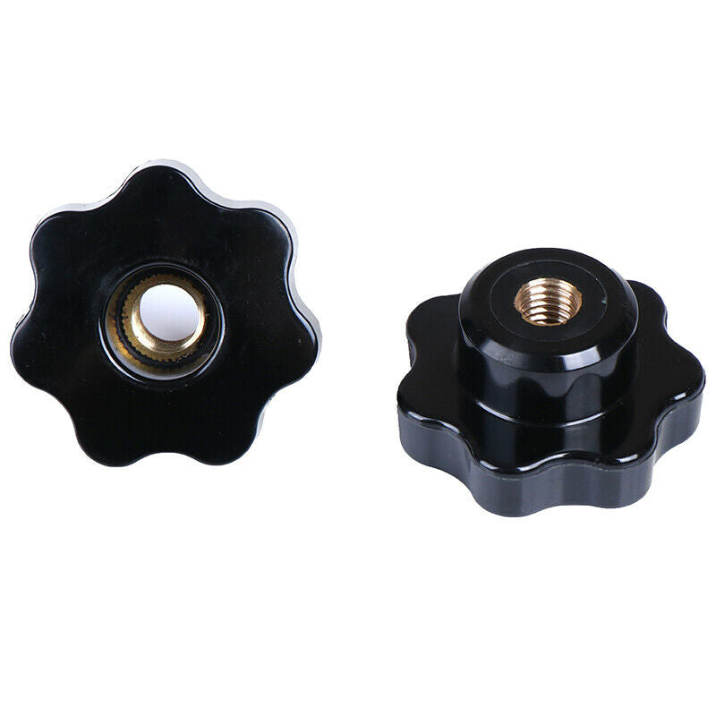 M8 Female Thread ven Star Shaped Head Clamping Nuts Knob Ship F~ii  .l8