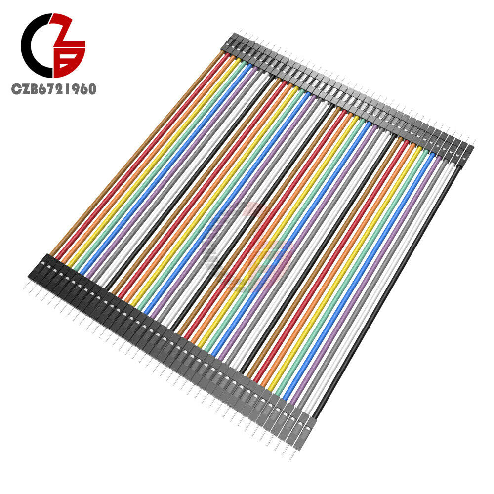 40pcs Durable Dupont 10CM Male To Male Jumper Wire Ribbon Cable for Breadboard