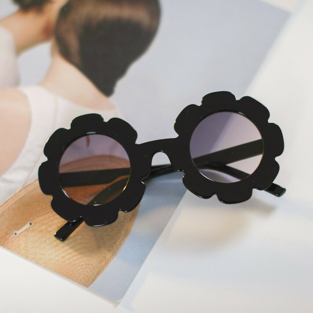 3pcs Cute Baby Kids Boys Girls Flower Round Sunglasses Toddler UV400 Glasses