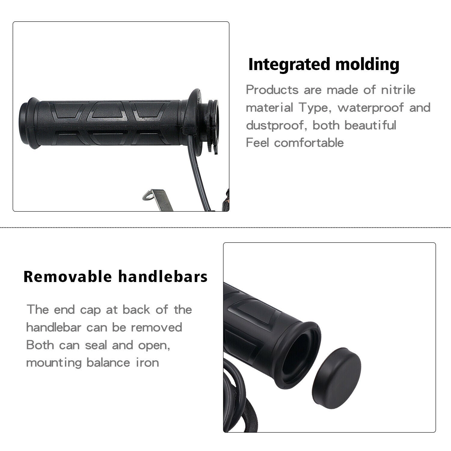 Universal Motorcycle 22mm 12V Electric Heated Grips Scooter Moped Hand Warmer