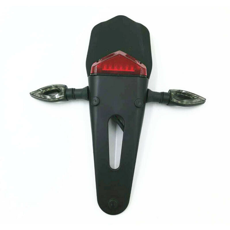 12V Smoke Motorcycle Scooter Fender Lamp LED Brake Stop Rear Tail Turn Light Kit