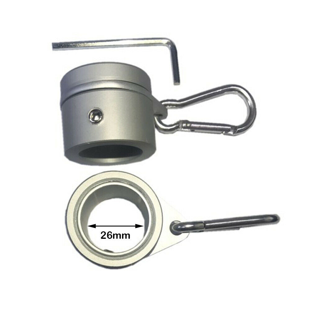 Aluminum Alloy Metal Flag Pole Rings Rotating Clamp Flag Pole Kit Swivels