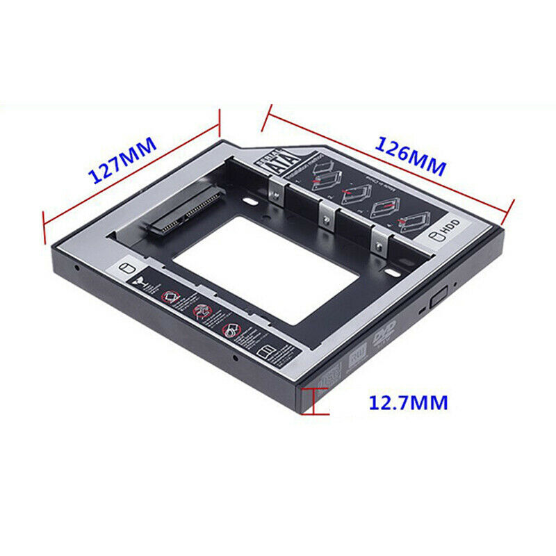12.7mm SATA 3.0 Hard Disk Drive Box Enclosure DVD Adapter 2.5 SSDB_ZY RaJ LU
