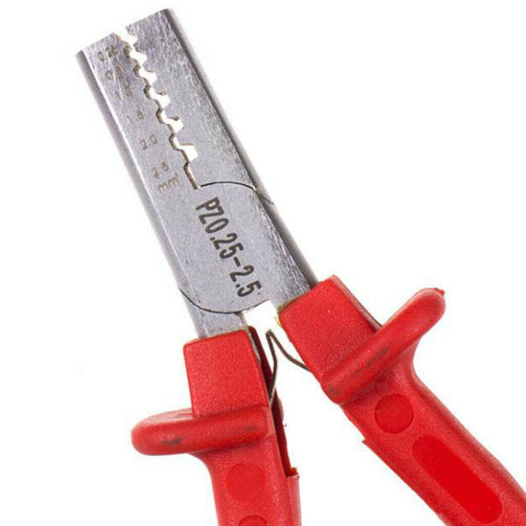 Small Crimping Plier Cable End-sleeves Ferrules Crimper Tool 0.25-2.5mm2