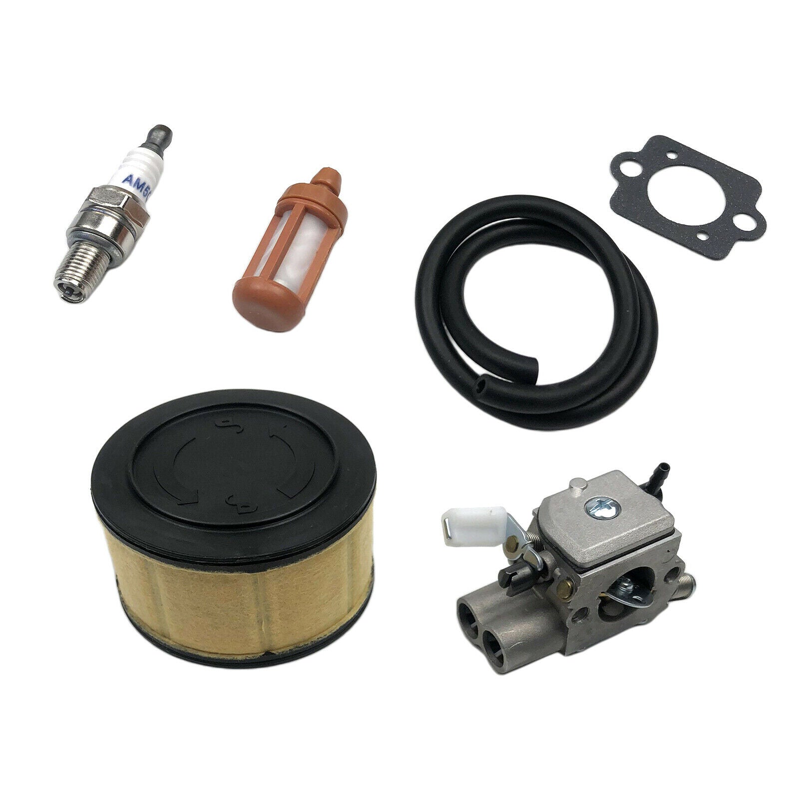 Carburetor For Stihl MS251 MS251C Chainsaw with Air Filter Lin and Spark Plugs