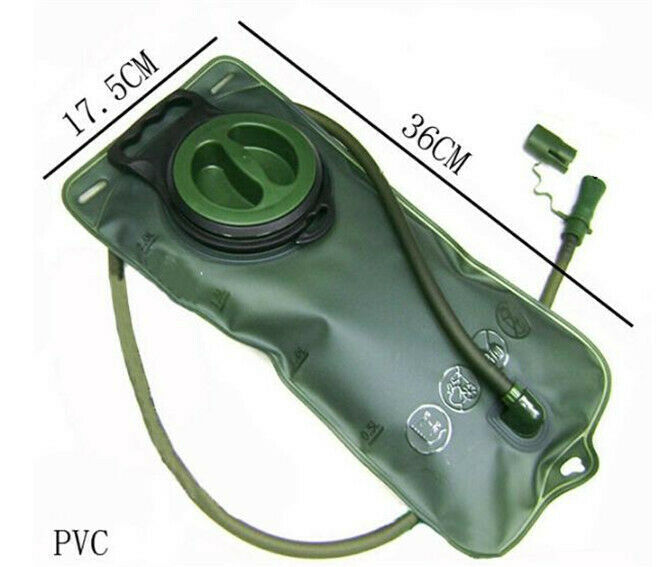 2L TPU Water Reservoir Hydration Water Pack Large Opening BPA Free Hiking Bag