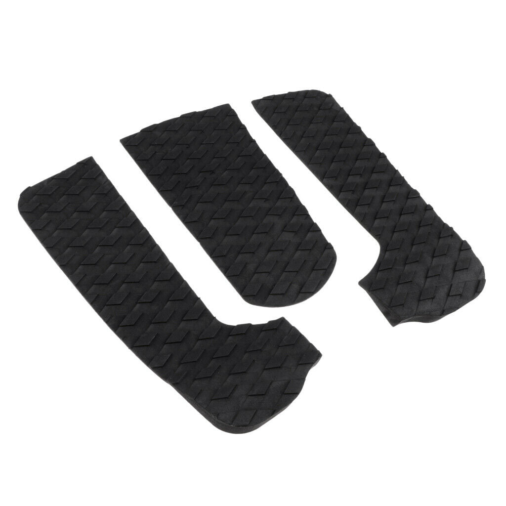 3Pcs Surfboard Traction Pad Kiteboard Tail Pad Surf Full Deck Grip Foot Pad
