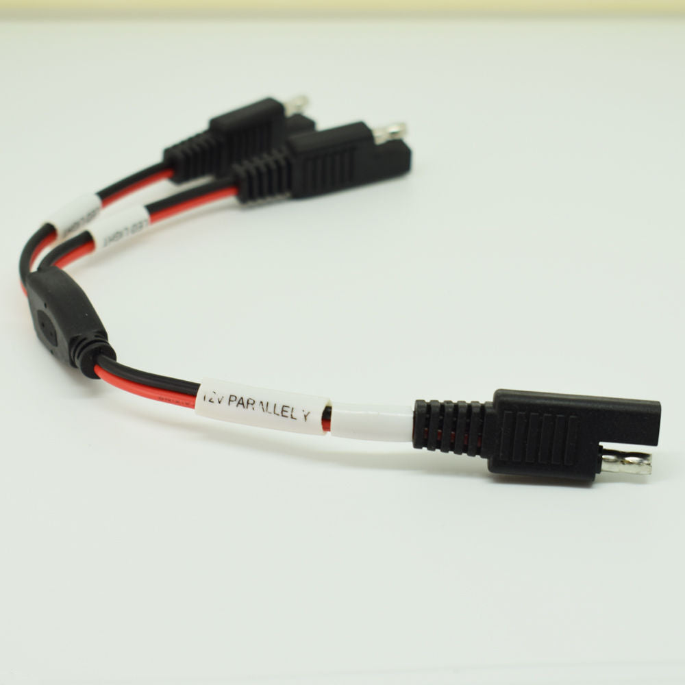 1pc 18AWG SAE Splitter 1 to 2 SAE Male to Female DC Power Automotive Cable