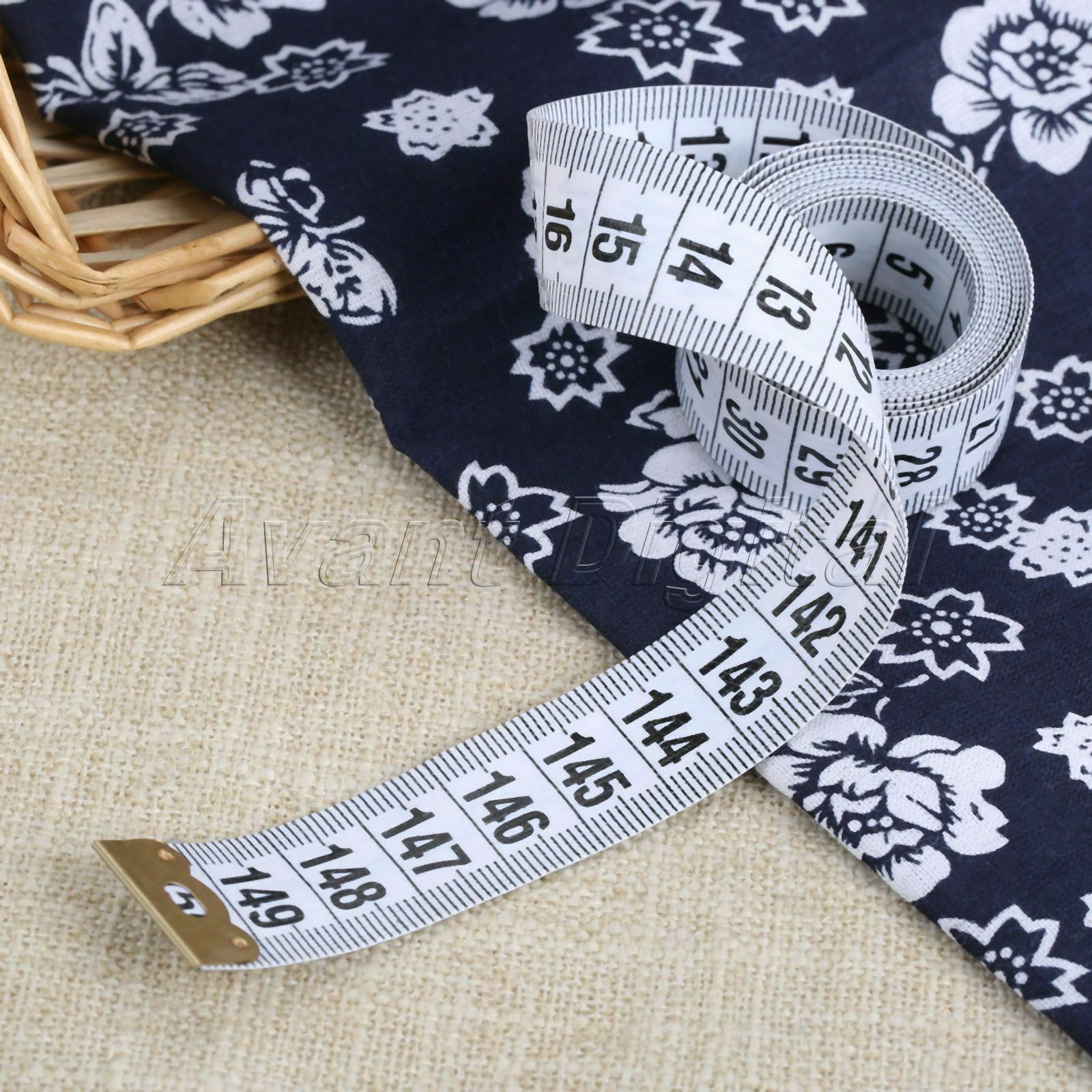 1pc Household Plastic Soft Tape Measure Ruler 59x0.79" Sewing Supplies Portable