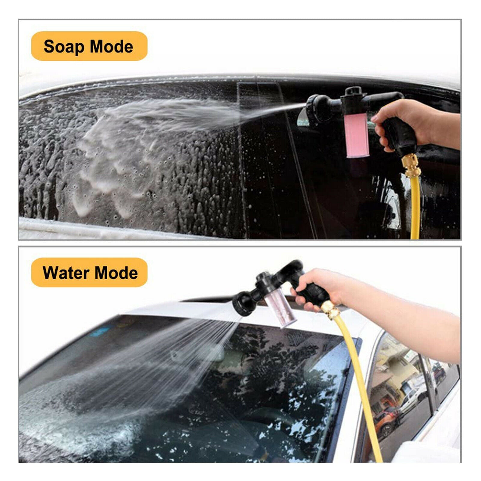 Garden Hose Nozzle Foam Sprayer Water Gun Watering Plants Showering Pet