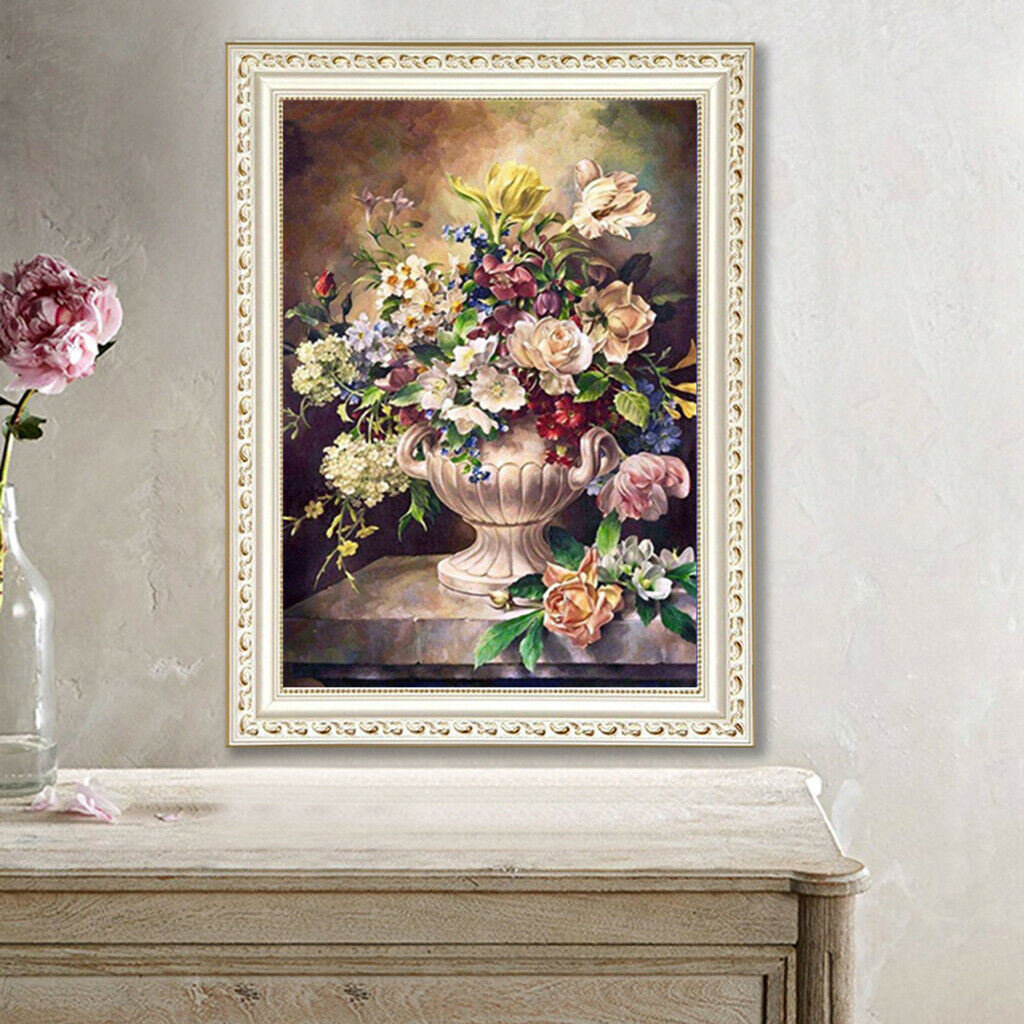 Embroidered Flower DIY Craft 5D Diamond Painting Kit Rhinestone Stitchwork