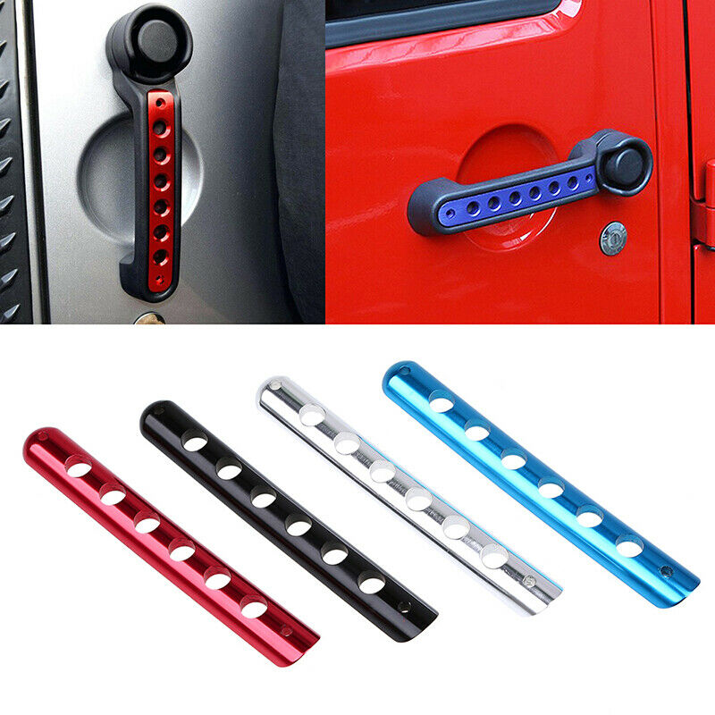 1PC Aluminum Door Handle Bar Cover Trim Fit for JEEP Wrangler 2007-2017