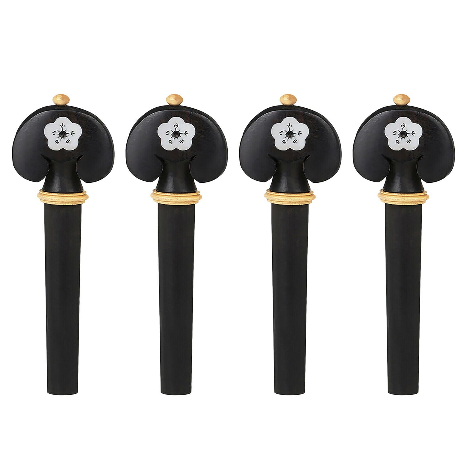 4x Natural 3/4 4/4 Violin Tuning Pegs Wooden String Instrument Accessories