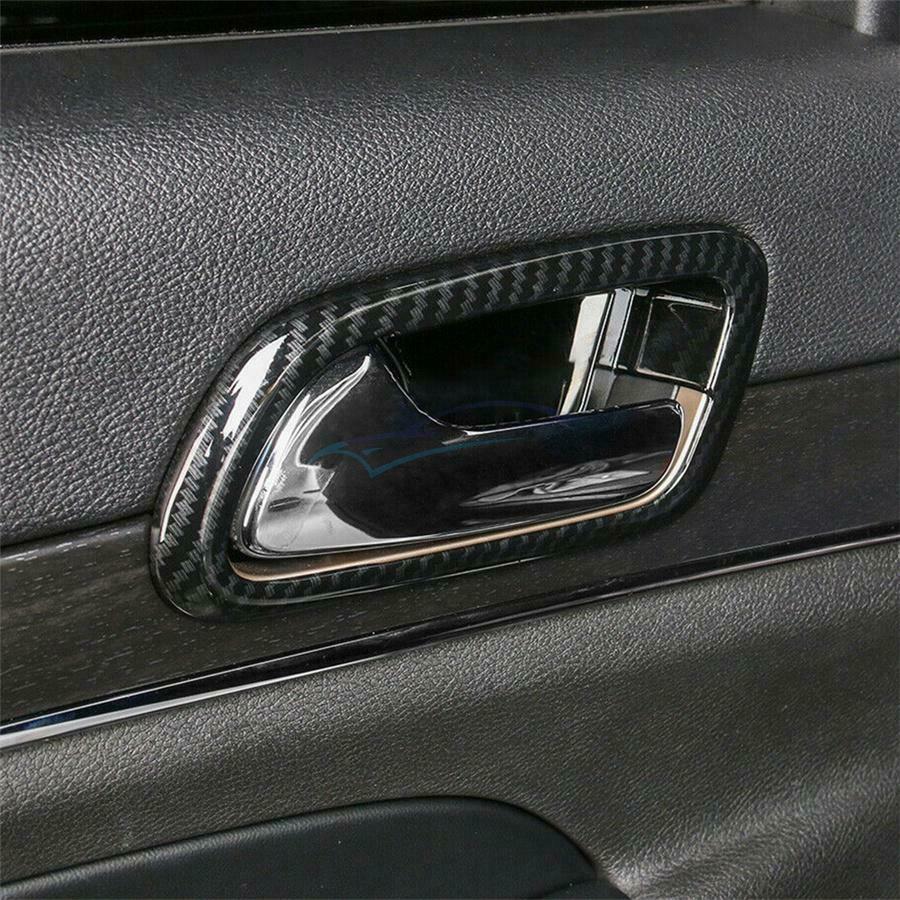 4 × Vehicle Inner Door Handle Bowl Cover Trim For 2011-2019 Jeep Grand Cherokee