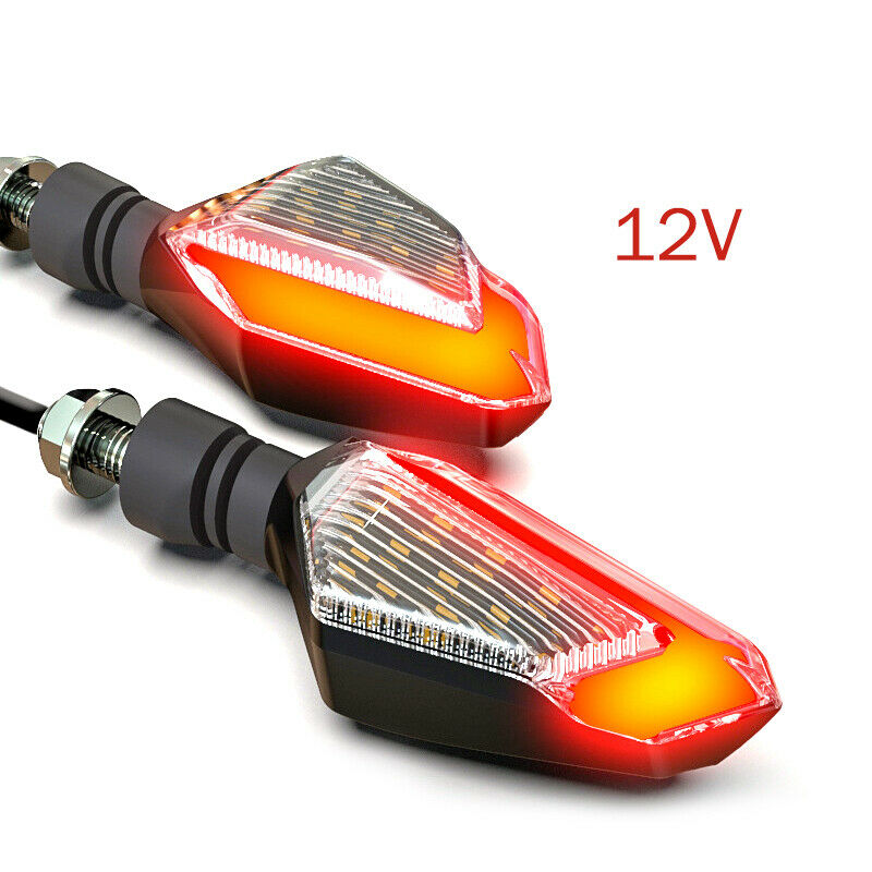 2PCS DC12V 2.5W Motorcycle Turn Signal LED Light Universal Daytime Running Light
