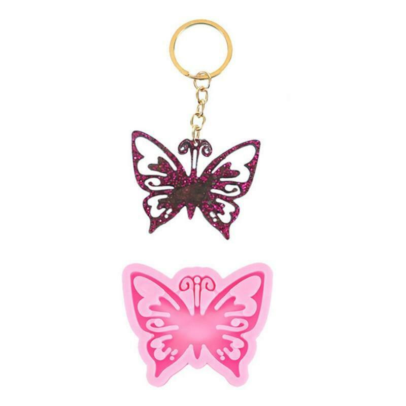 Hollow Butterfly Keychain Mold Epoxy Crystal Silicone Mold Customized Mold