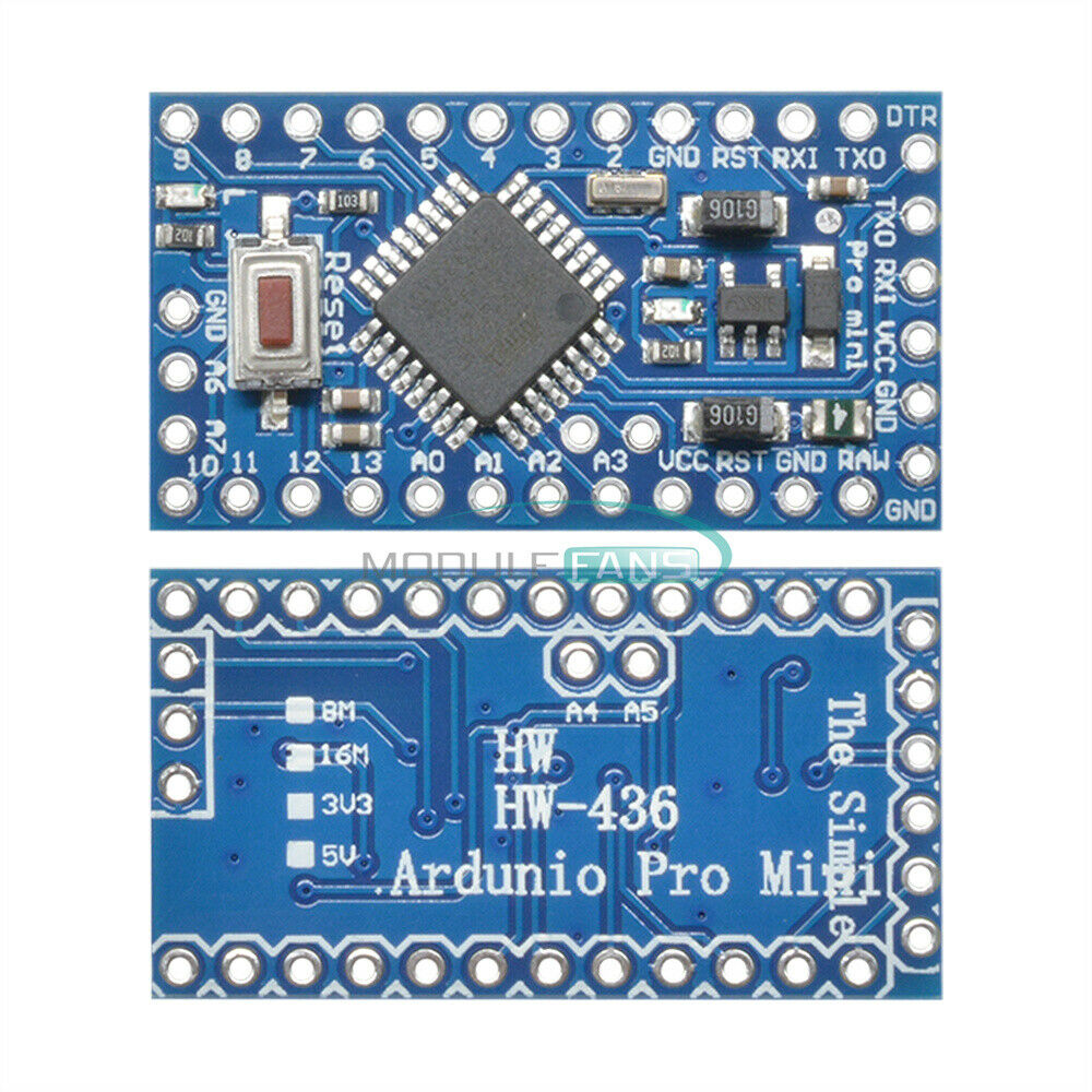 2PCS Pro Mini atmega328 5V 16M Replace ATmega128 for Arduino Nano