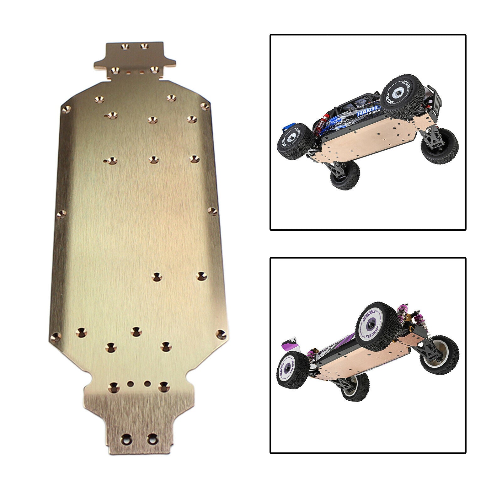 Metal 124019-1823 Chassis Upgrade Fit for WLtoys 124018 124019 RC Car Accs