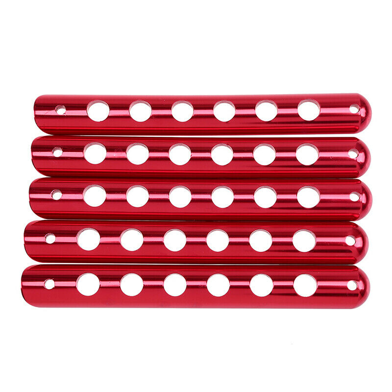 5X Aluminum Door Grab Handle Trim (Red) For Jeep Wrangler JK 2007-2017