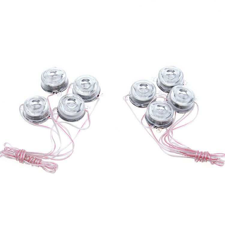 Universal Car Blue 8 LED Underglow Under Car Glow Puddle Lighting Lamps Kit