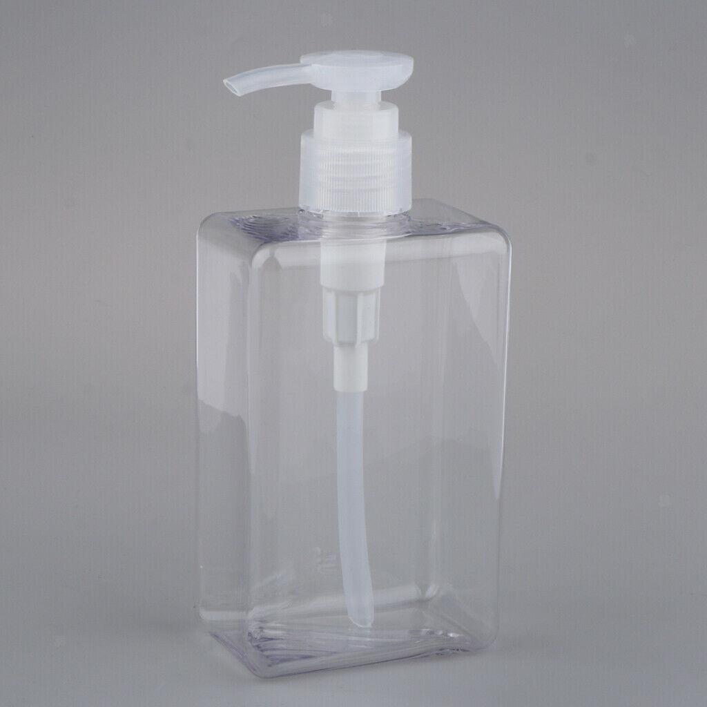 280ml Empty Pump Bottle Refillable Container for Shampoo Body Wash Lotion Clear