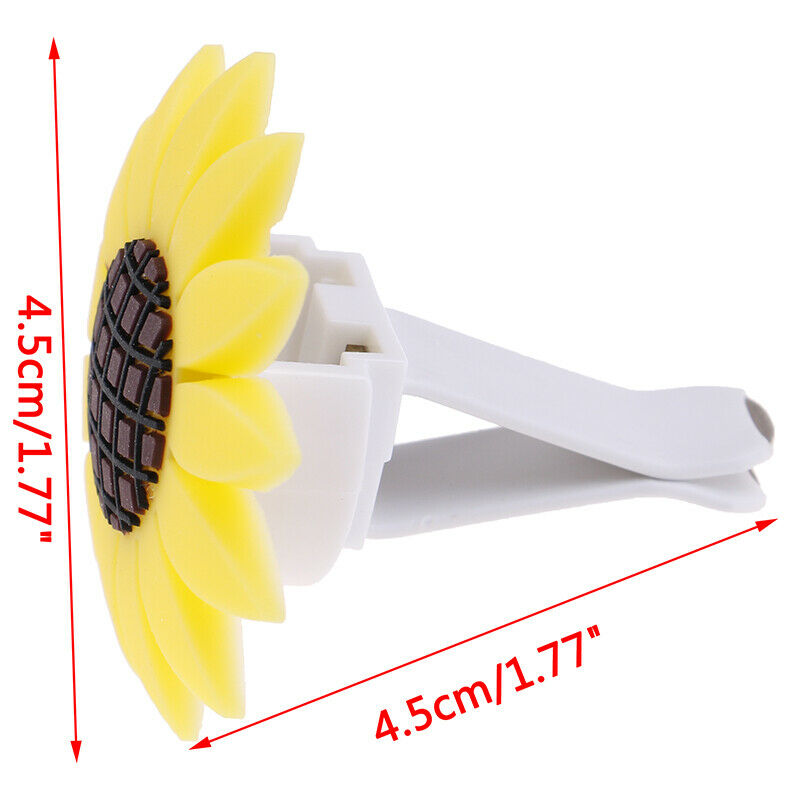 Car Air Freshener Perfume Sunflower Vent Clip Fragrance Scent Diffuser De.l8