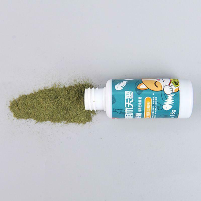Natural Silvervine Powder Organic Cat Catnip Cleaning Teeth Kitten Cat Snacks